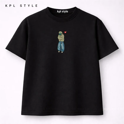 تیشرت مینیمال پینترستی | %100 پنبه گرم بالا | قواره باکسی کد 1252