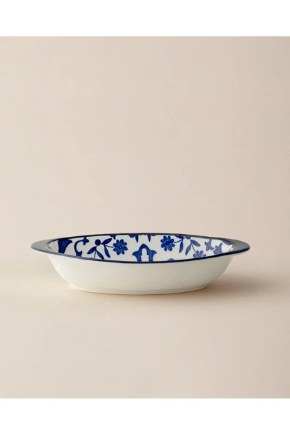 بشقاب سرو مدل Reve Bleu Ellis Bone China