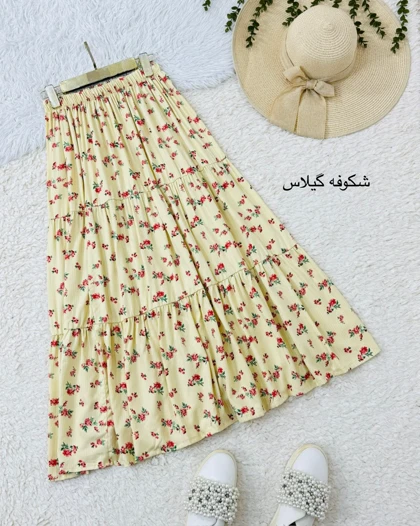 دامن لیمویی بهاری کد 1070