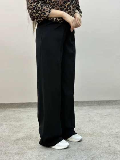 شلوار بگ کرپ پارچه ای پلین