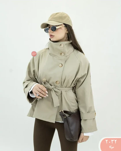 بارانی یقه ایستاده نوا 2032