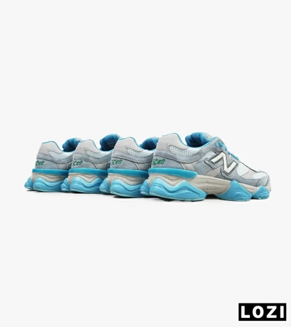 کفش کتانی مردانه طوسی آبی NEW BALANCE 9060