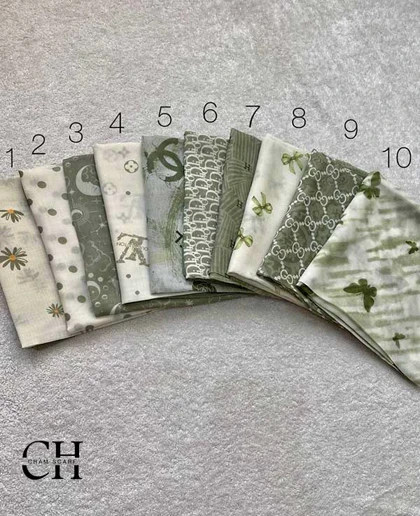 مینی اسکارف نخی کالکشن سبز ماچا