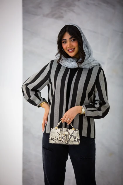 مانتو کت راه راه یکتا