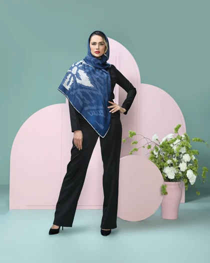 روسری نخی زبرا قواره 120