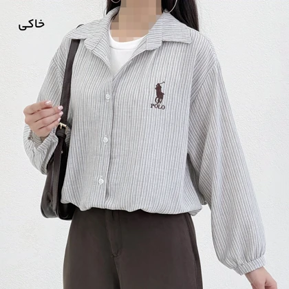 شومیز زنانه دو تیکه لینن polo | آی بولک