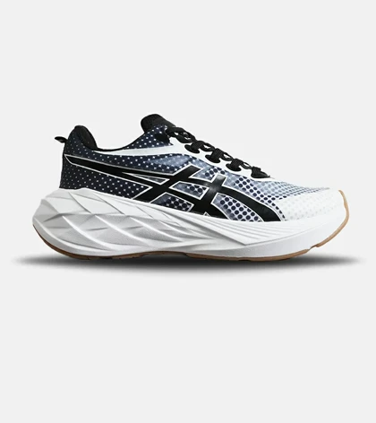 کفش کتانی مردانه سرمه ای سفید مشکی ASICS GEL-Cumulus 25 مدل 8128