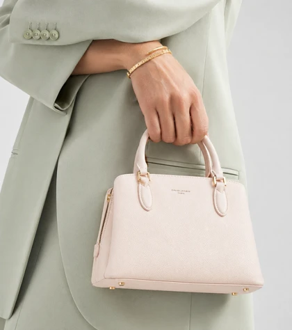 کیف دستی زنانه چرم مصنوعی دسته کوتاه دیوید جونز DAVIDJONES
