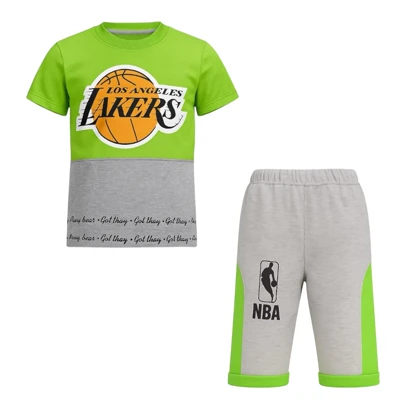 ست تیشرت آستین کوتاه و شلوارک راحتی بچگانه مدل PJ1390