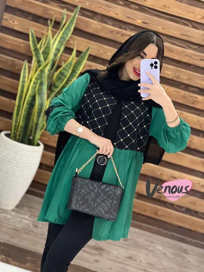 مانتو عروسکی بالا گلدوزی