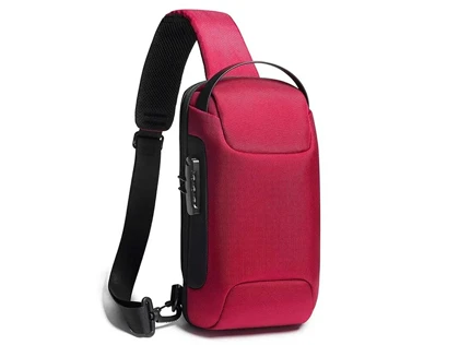 کیف کراس بادی مردانه بنج اصل BANGE BG-22085 رمز دار با پورت USB