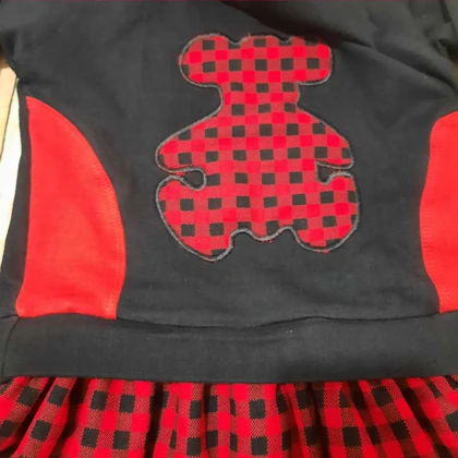 پیراهن بالاتنه دورس مدل خرسی دخترانه