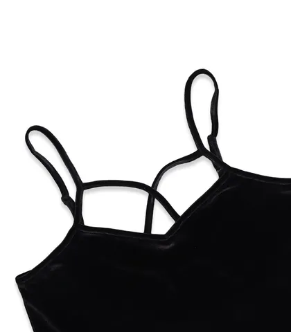 ست تاپ و شورتک مخمل Neev نیو کد 4605 مشکی Black