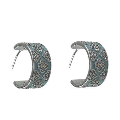 گوشواره زنانه میناکاری مدل آتریسا