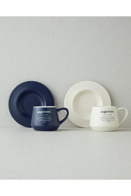 سرویس فنجان قهوه دو نفره English Home مدل Phoebe New - Bone China