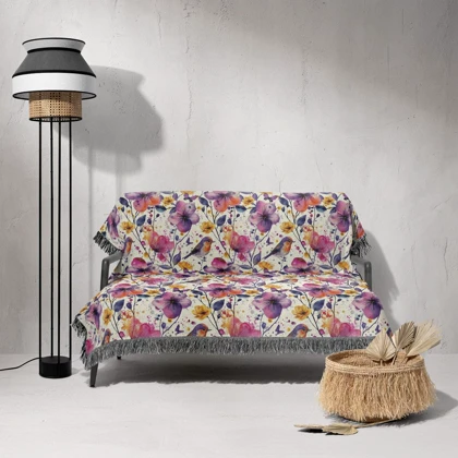شال مبل ریش دار classic 28