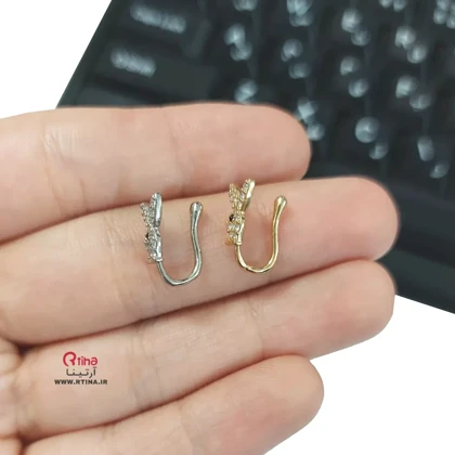 پیرسینگ بینی و گوش فانتزی طرح رابیت (بدون سوراخ)
