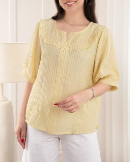 شومیز 3 دکمه ماتینا ( s تا 3xl ) کد 28255