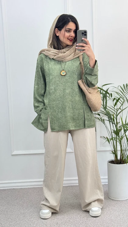 مانتو شومیزی روژین