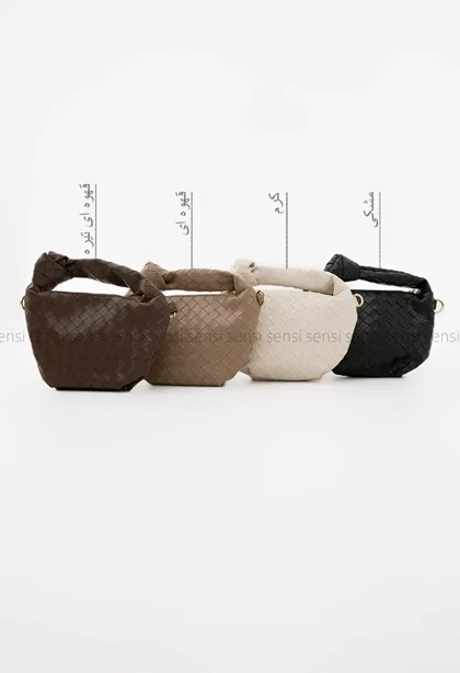 کیف چرم طرح حصیر کد1004675