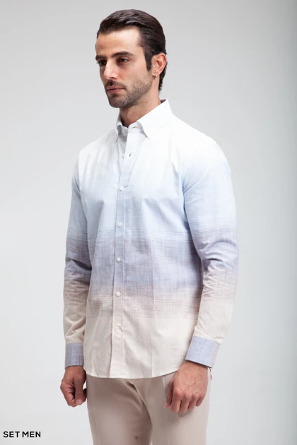 پیراهن مردانه لینن NATURAL TOUCH