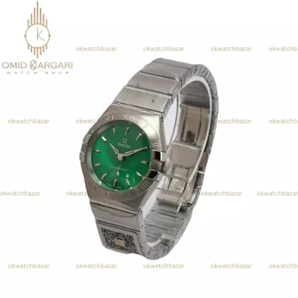 ساعت مچی امگا کانستلیشن بند سیلور صفحه سبز Omega Constellation