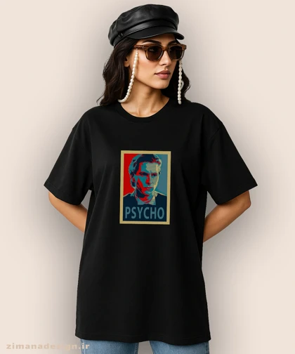 تیشرت لش مردانه و زنانه طرح روانی آمریکایی شخصیت پاتریک بیتمن کد 936