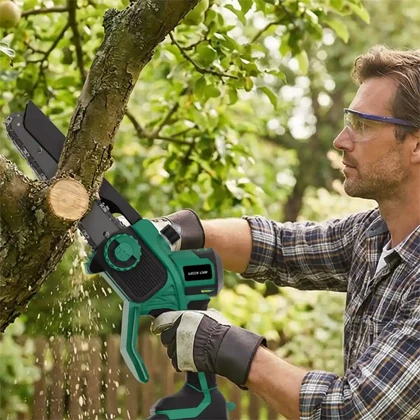 اره زنجیری شارژی گرین لاین مدل GREEN LION GNGES6SAWGN