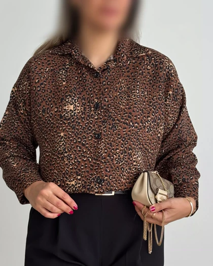 شومیز پاییزه پلنگی