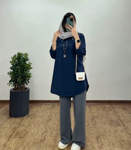 مانتو گلدوزی نیلوفر(ایراد دار)