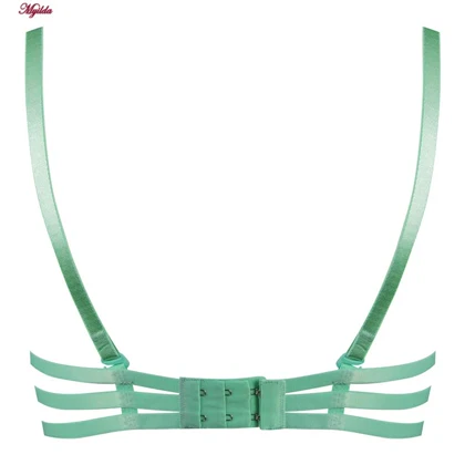 ست شورت و سوتین اسفنجی زنانه لنا مدل فنردار سه بند سبز کد 4853