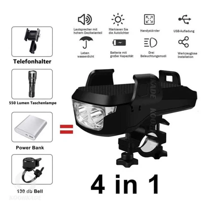 چراغ دوچرخه و جا موبایلی 4 کاره CK2020