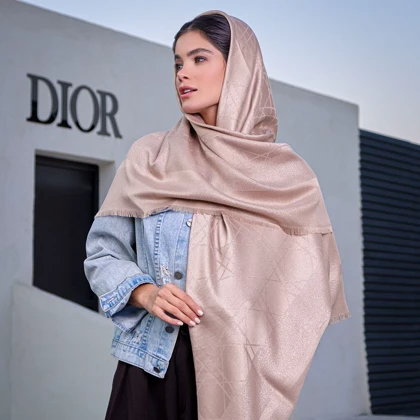روسری کشمیر قواره بزرگ Dior 30139