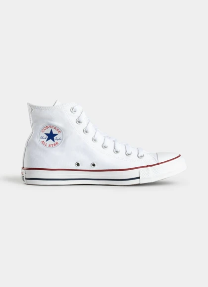 کفش اسپرت کتانی ال استار اصل ساق‌دار سفید مدل کلاسیک converse all star classic کد 184729