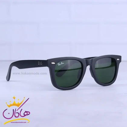 عینک آفتابی ری بن زنانه مشکی شیشه سبز RB R2140/4S