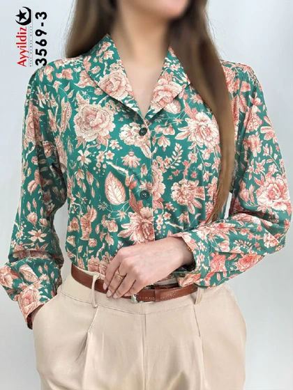 شومیز مجلسی ترند زنانه سایز بزرگ کد 3569