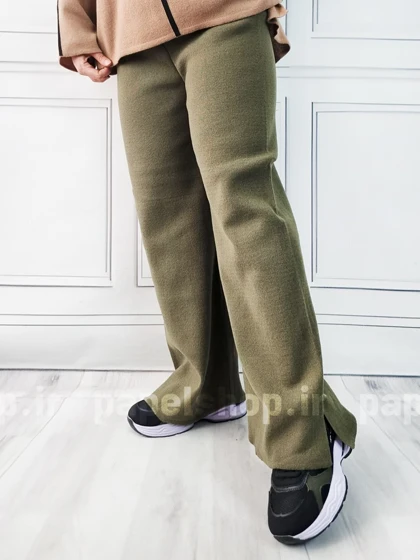 شلوار بگ کمرکش ریزبافت