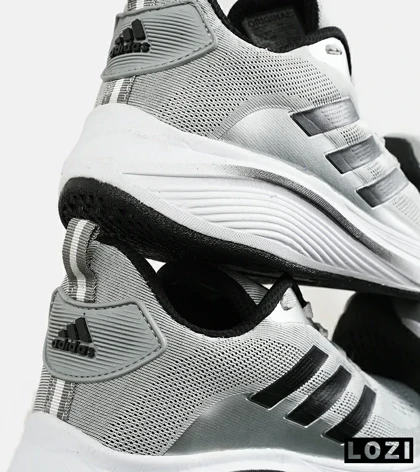 کفش کتانی مردانه و زنانه طوسی مشکی ADIDAS BONCE