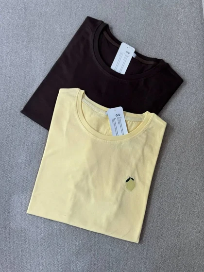 تیشرت زنانه گلدوزی آیسو آبنبات