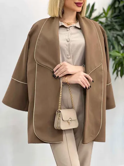 مانتو مغزی دوزی طلایی