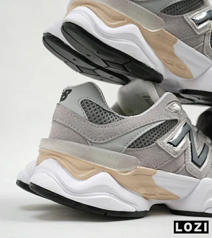 کفش کتانی مردانه و زنانه طوسی خاکستری NEW BALANCE 9060