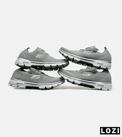 کفش کتانی بزرگ پا طوسی خاکستری SKECHERS