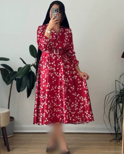 پیراهن مزونی ساتن 1