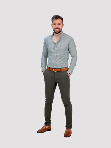 پیراهن 03029 POLO سبز روشن