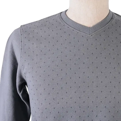 پلیور یقه‌هفت مردانه طرح خال‌خالی