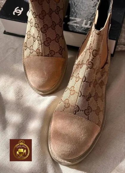 نیم بوت بغل کش زنانه طرح گوچی‌کد(4044)