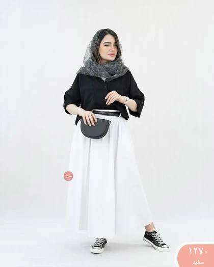 دامن لینن رنگی 1270