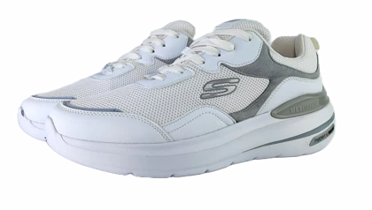 کفش اسپرت و روزمره مردانه برند اسکچرز Skechers مدل مکس سفید کد 168