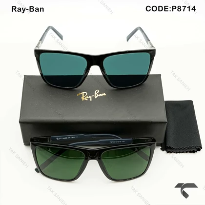 عینک آفتابی ری بن مردانه P8714-2 پلاریزه لنز سبز RayBan-10050-G