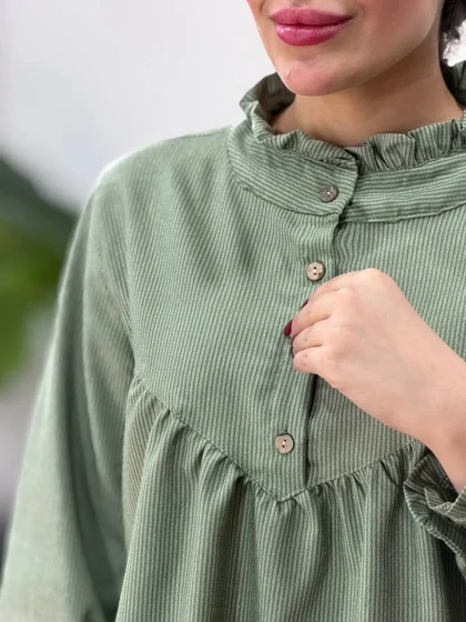 مانتو یقه چین آیسو ماهلین